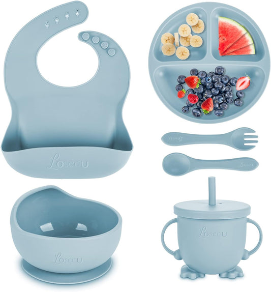 Silicone Tableware Baby Feeding Set